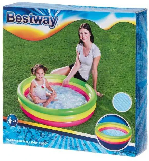 BESTWAY pripučiamas baseinas 102cm x 25cm, 51104