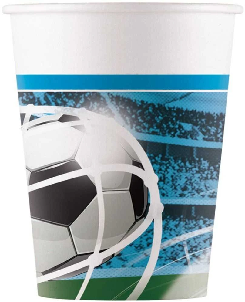 Procos2 Popieriniai puodeliai futbolui 200ml 8 vnt.