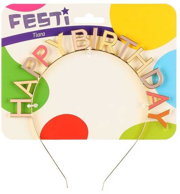 Festi Šventinis lankelis "Happy birthday"
