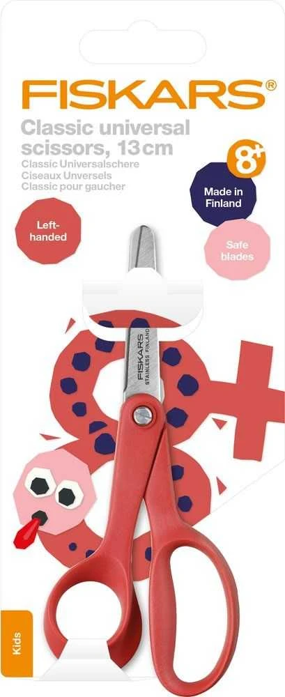 Vaikiškos žirklės Fiskars kairiarankiams 13 cm