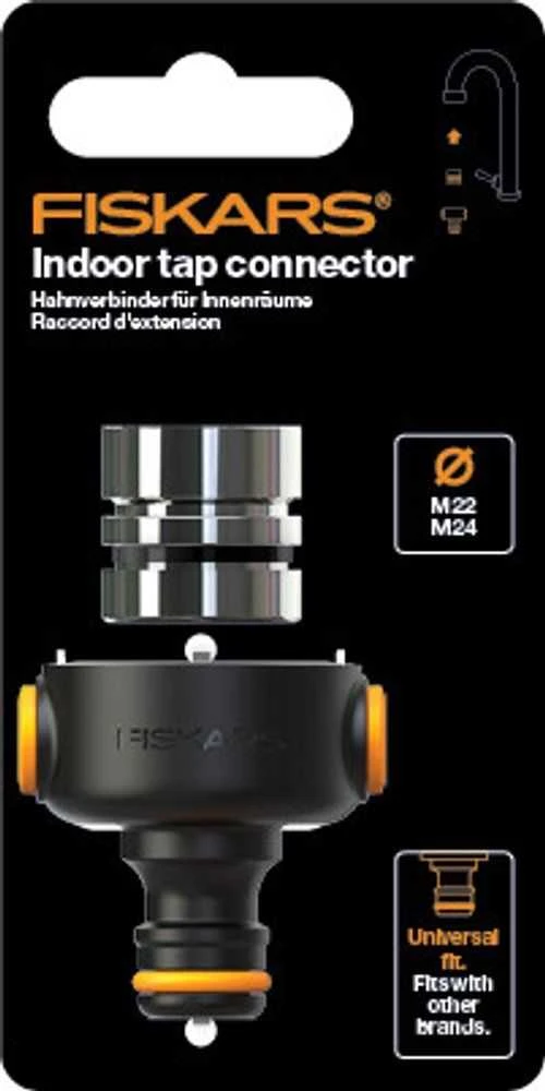 „Fiskars CF“ vidaus čiaupas „QuickConnector M22x1 M24x1“.