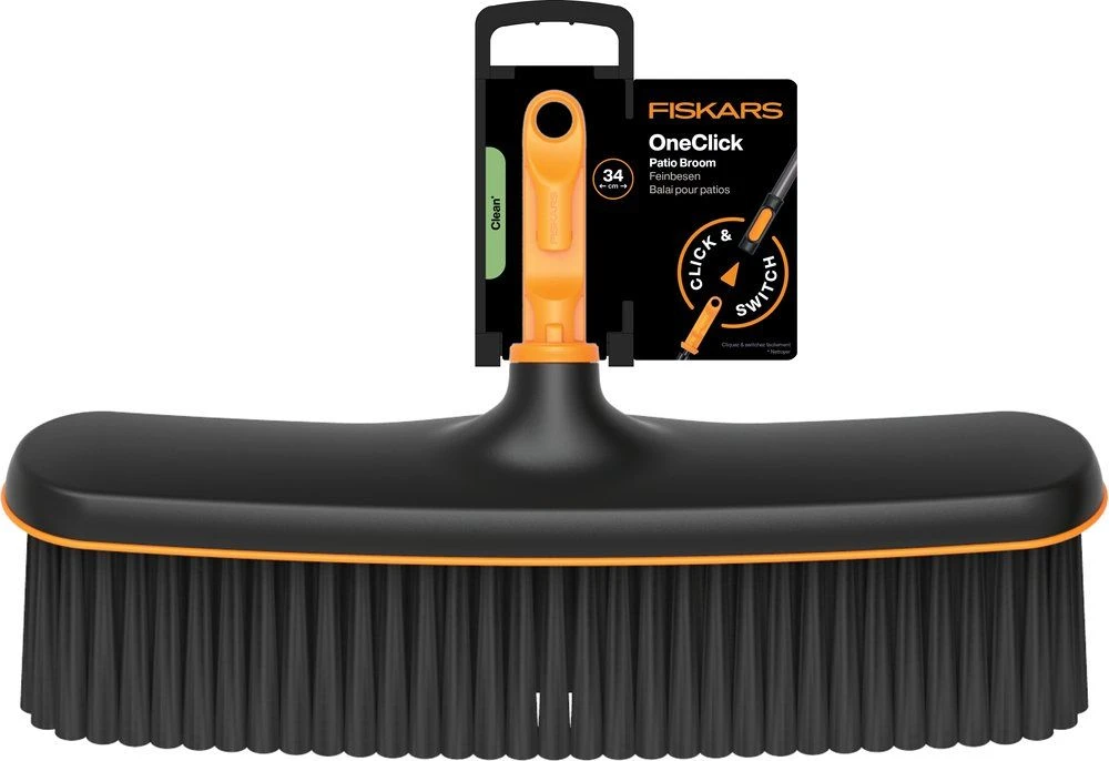 Lauko šluota Fiskars OneClick 1080700, 340 mm, be koto