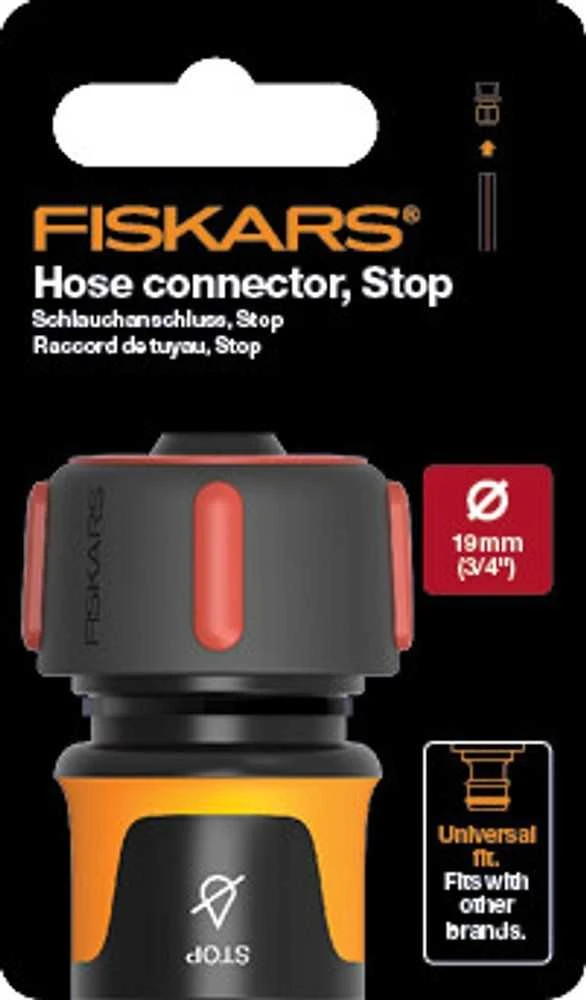 Fiskars žarnos jungtis, Stop 19mm (3/4")