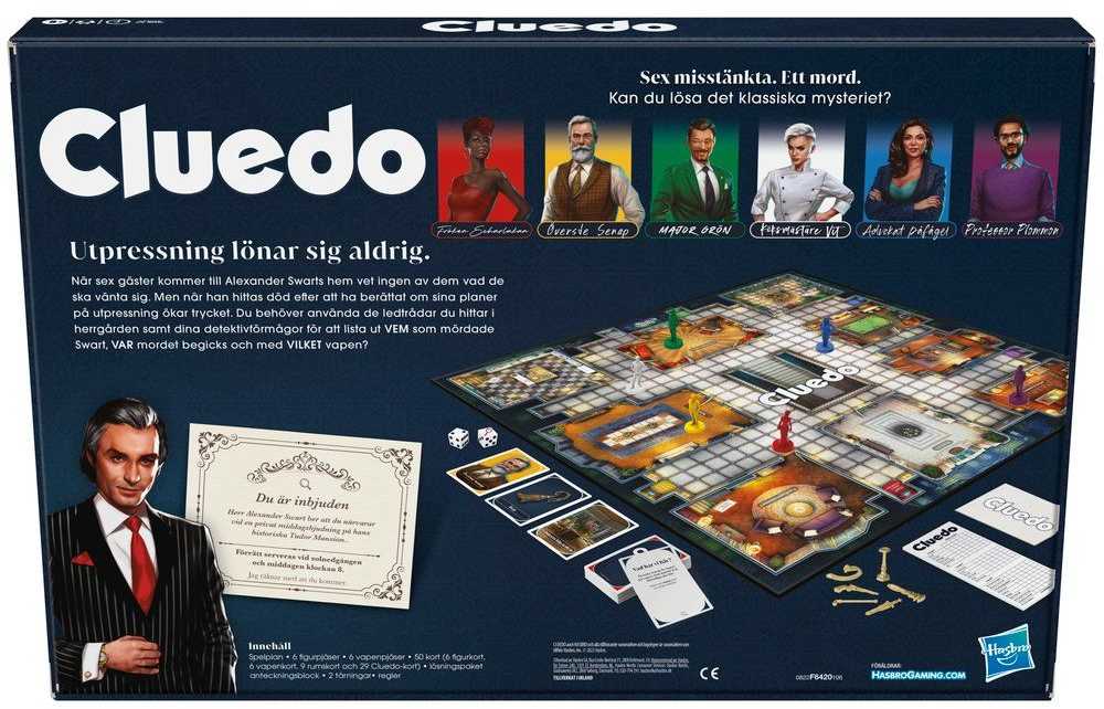 Hasbro Cluedo klasikinis atnaujinimo žaidimas