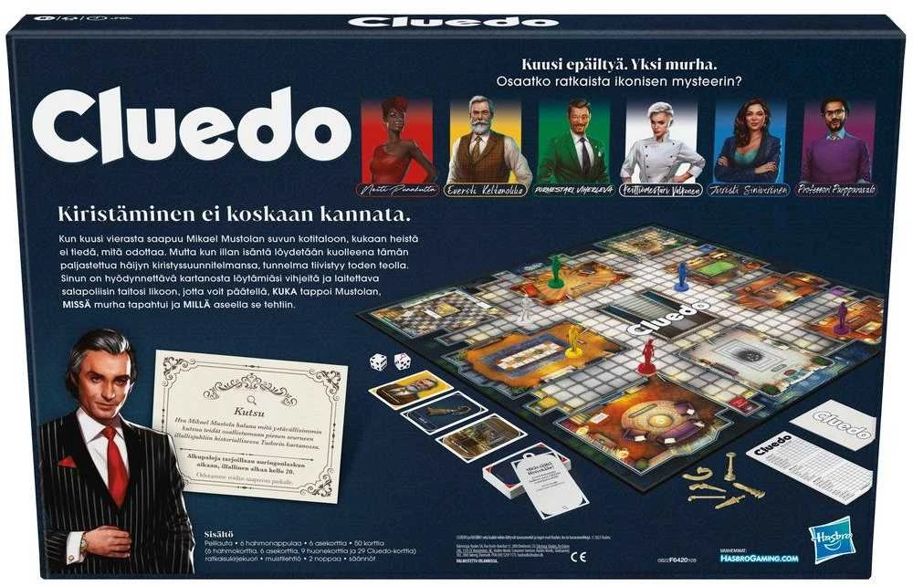 HASBRO GAMING CLUE Žaidimas „Cluedo“, suomių k.
