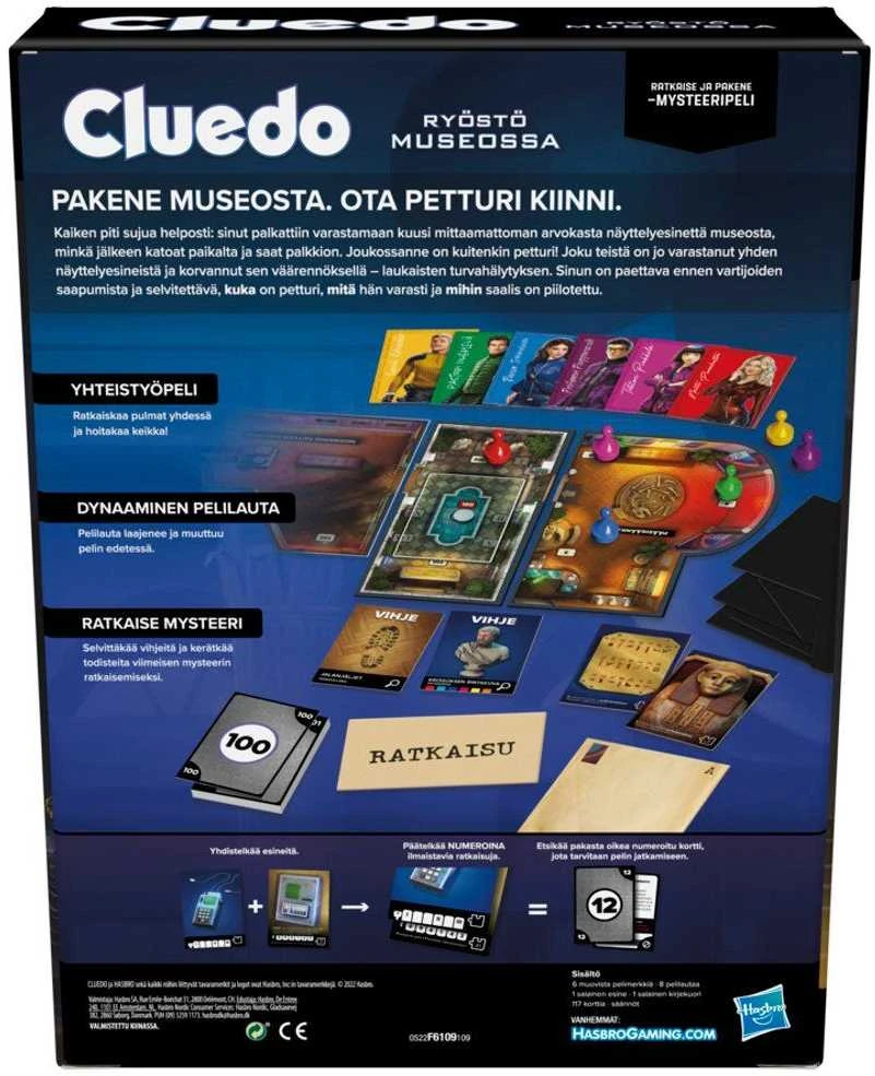 HASBRO GAMING HAS Board game Clue Escape Art Heist, FIN