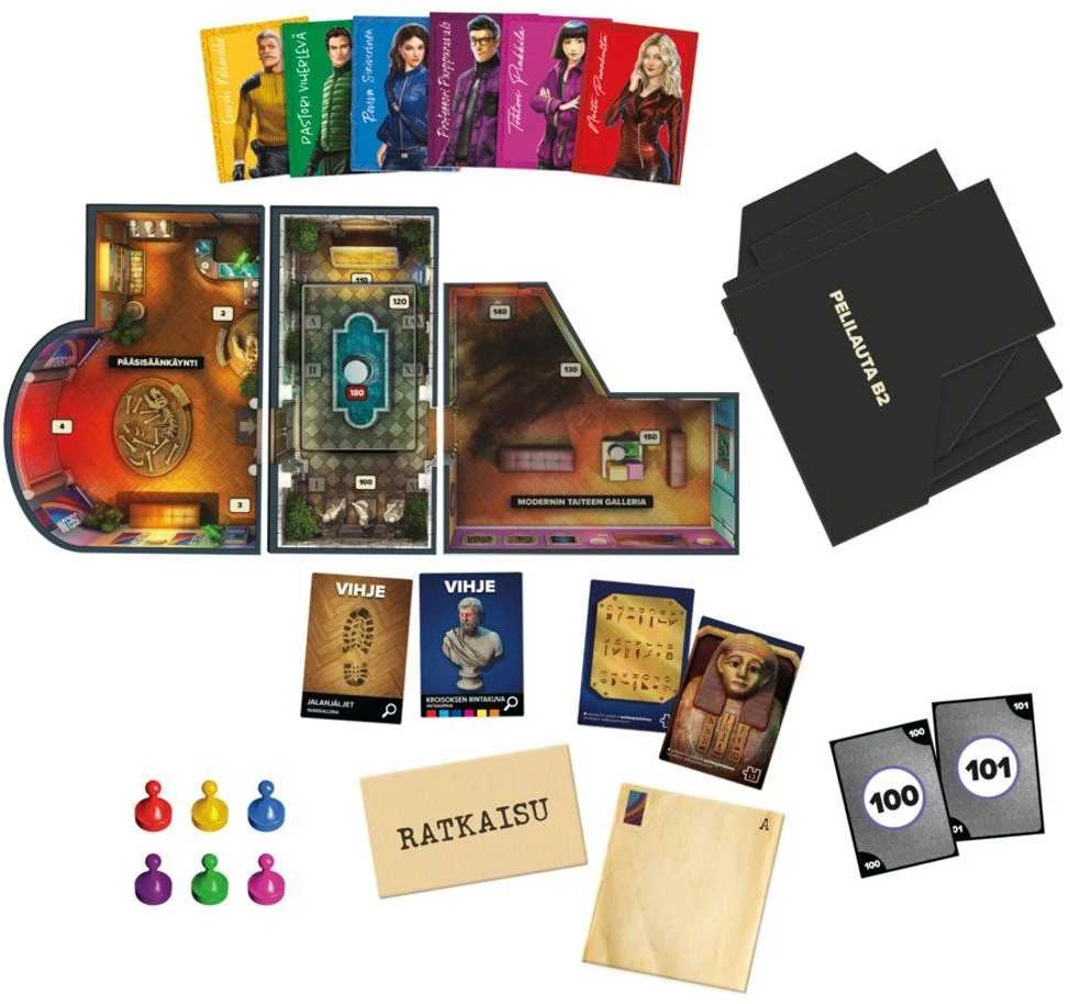 HASBRO GAMING HAS Board game Clue Escape Art Heist, FIN