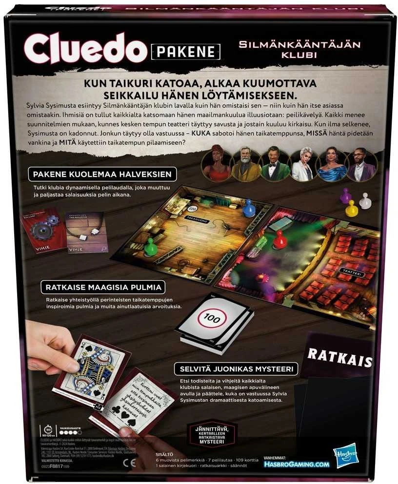 Hasbro Cluedo Escape Iliuzionistų klubas FI
