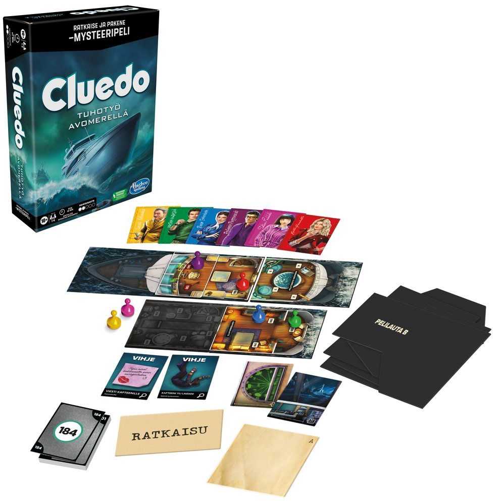 Hasbro HAS Board game Clue Escape SS Disaster, FIN