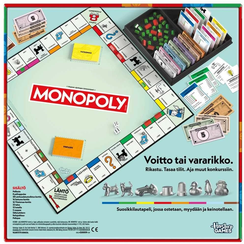 Hasbro MONOPOLY Žaidimas „Monopolis“, suomių k.
