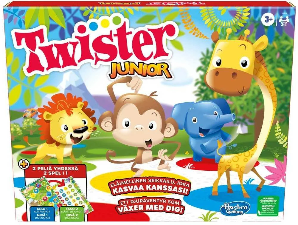 HASBRO GAMING HAS vakarėlių žaidimas Twister Junior, FIN/SWE