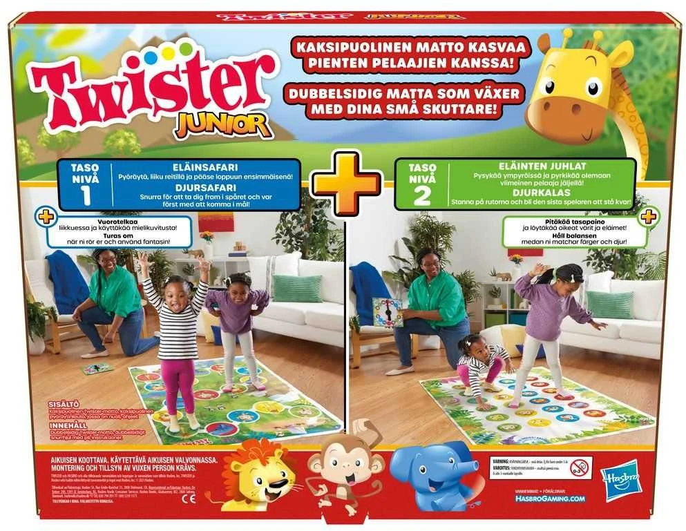 HASBRO GAMING HAS vakarėlių žaidimas Twister Junior, FIN/SWE