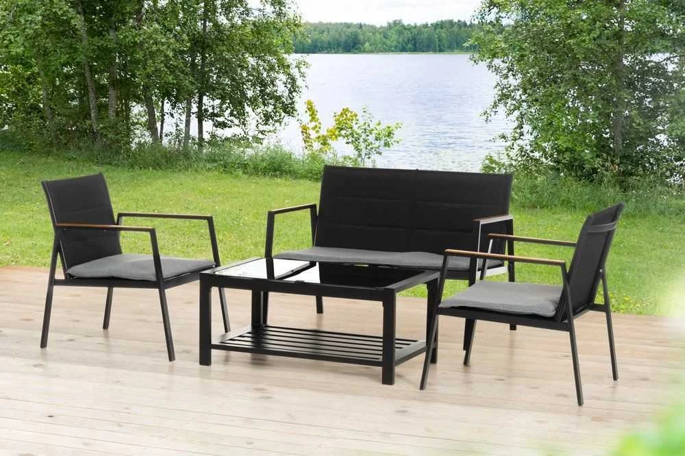 Lauko baldų komplektas 4Living 4-ių dalių lauko baldų kompl. "Monrovia"