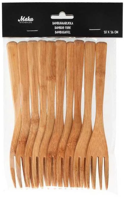 Maku Kitchen Life Bambuhaarukka, 16 cm, 10 kpl