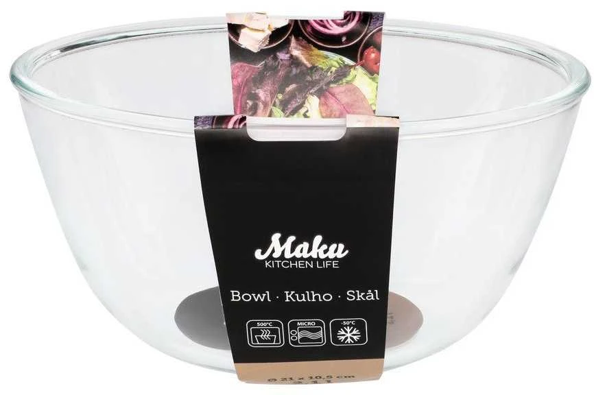 Stiklinis dubenėlis Maku "Basic" 21 cm