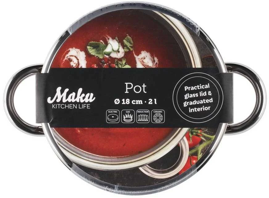 Maku Puodas su dangčiu 2l