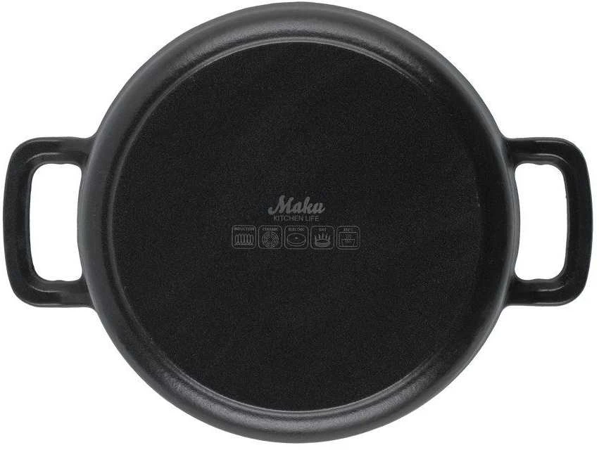 Maku ketaus puodas 3.3 l, juodas