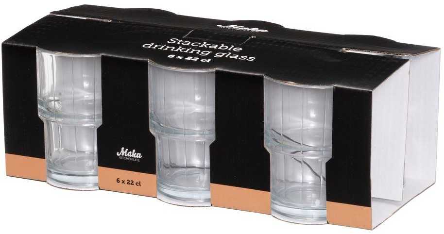 Stiklinė 220ml 6vnt. "Maku"