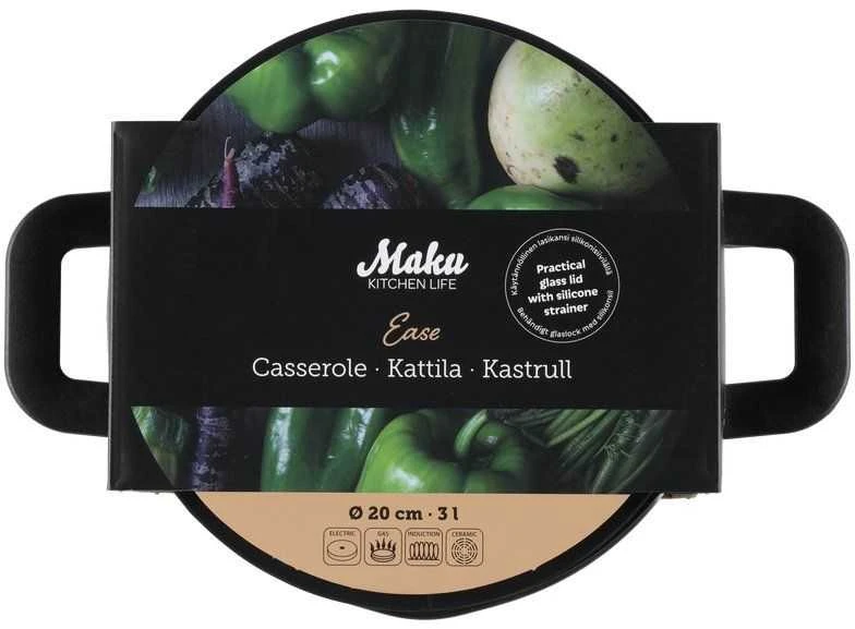 Maku puodas 20cm 3l iš nerūd.pl. su s/d