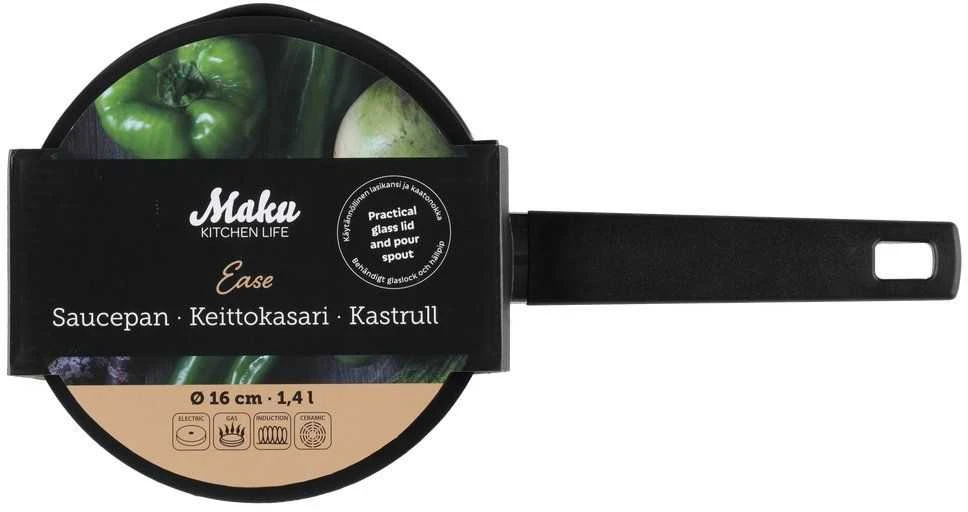 Beper Maku Kitchen Life Ease prikaistuvis su dangčiu 16 cm 1,4 L