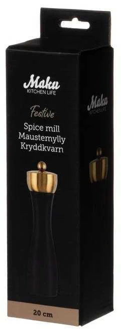 Maku malūnėlis pipirams 20cm juodas