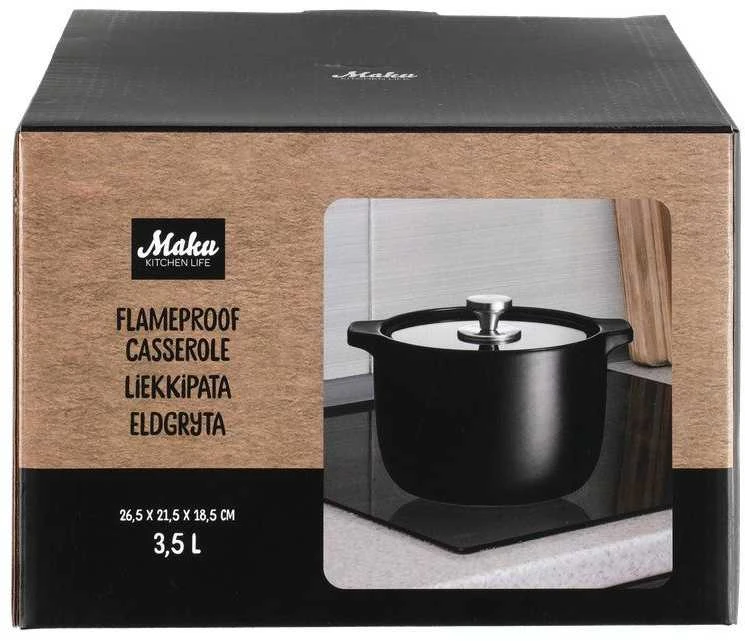 Maku Kitchen Life ugniai atsparus troškintuvas 3,5 L 20 cm