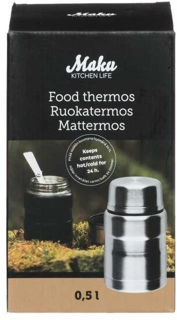 Maku termosas maistui 0,5l iš ner.pl.,juodas