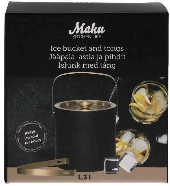 Maku Kitchen Life Ledo kibiras ir žnyplės 1,3 L