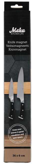Magnetinis peilių laikiklis iš bambuko Maku Kitchen Life 629065