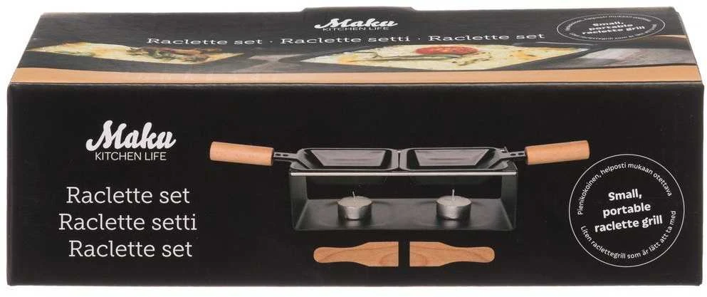 Sumuštinių keptuvas Maku Kitchen Life Raclette grilio rinkinys