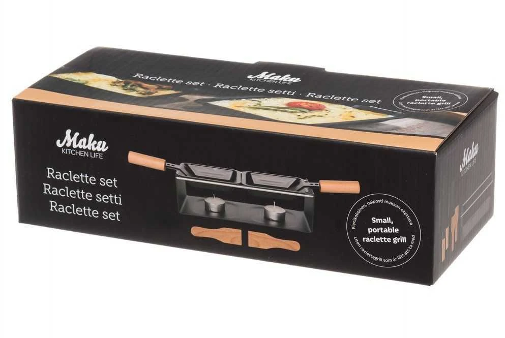 Sumuštinių keptuvas Maku Kitchen Life Raclette grilio rinkinys