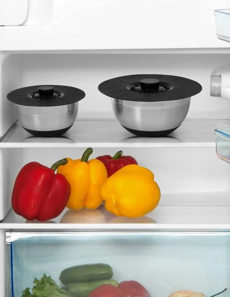 Maku Kitchen Life silikoniniai dangteliai, juodos spalvos, 5 vnt.