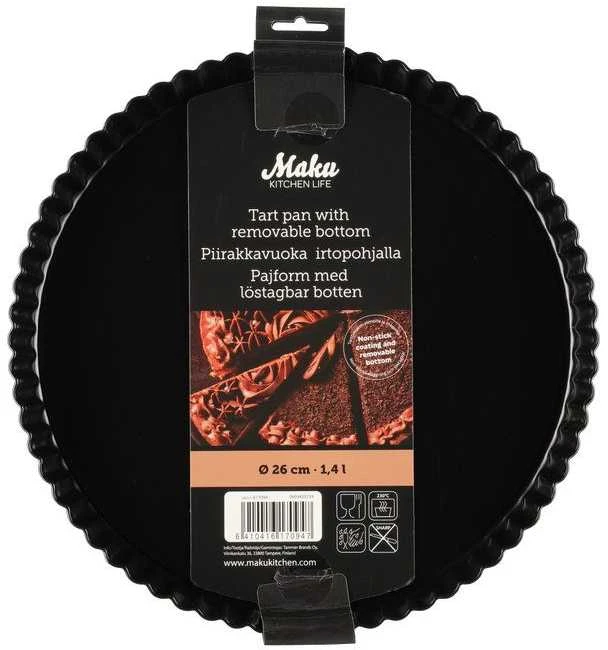 Maku kepimo forma 26cm,1,4l,apvali, išimamu dugnu