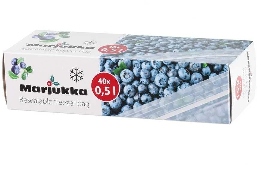Marjukka Šaldymo maišelis su užtrauktuku 0,5 L 40 vnt.