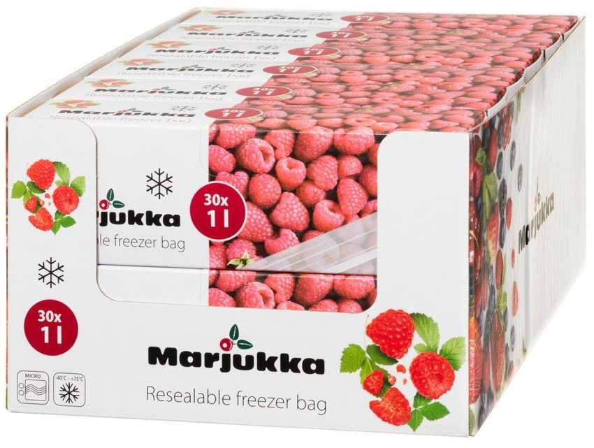 Marjukka Šaldymo maišelis su užtrauktuku 1 L 30 vnt.