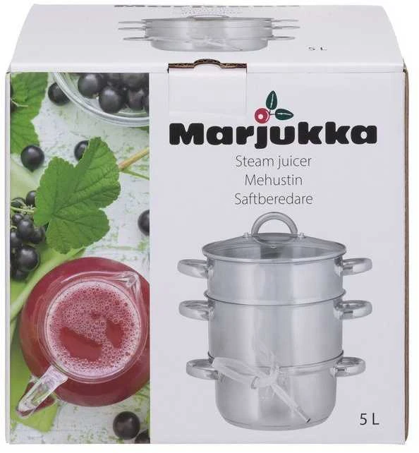 Marjukka Sulčių virimo puodas iš nerūdijančio plieno 5l