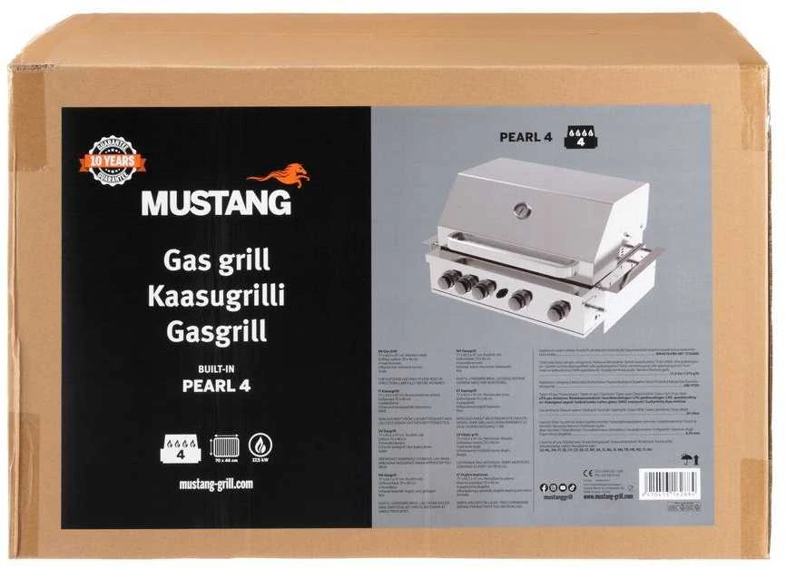 Įmontuota „Mustang Gas Grilis Pearl 4“.