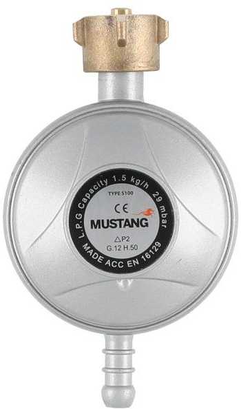 Dujų reduktoriaus ir žarnos rinkinys MUSTANG