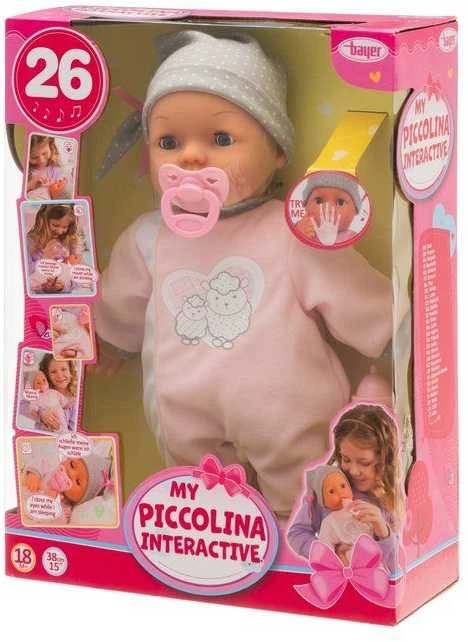 Bayer Design Bayer - Lėlė - Mano Piccolina Interactive 38 cm (93829AA)