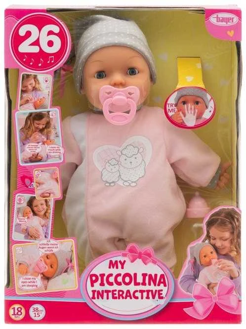 Bayer Design Bayer - Lėlė - Mano Piccolina Interactive 38 cm (93829AA)