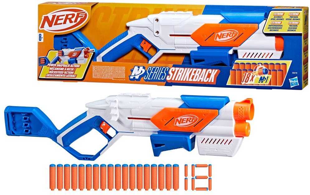 NERF N Series šautuvas „Strikeback“ aprašymas - Prekės nuotrauka