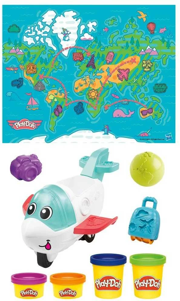 PLAY-DOH Rinkinys „Kelionės lėktuvu“