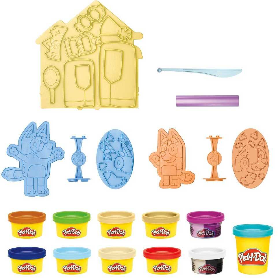Lipdymo rinkinys vaikams Play-DOH Bluey, 11 indelių