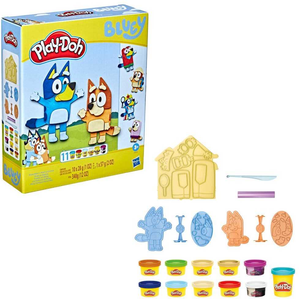 Lipdymo rinkinys vaikams Play-DOH Bluey, 11 indelių