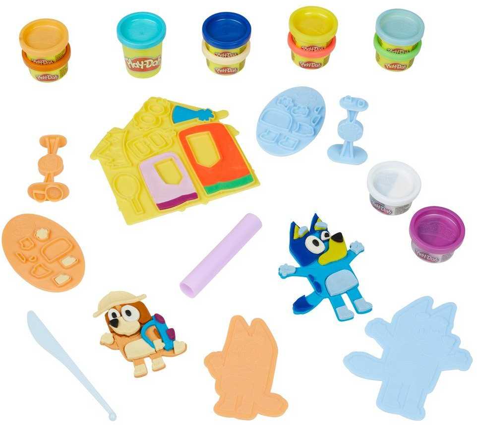 Lipdymo rinkinys vaikams Play-DOH Bluey, 11 indelių