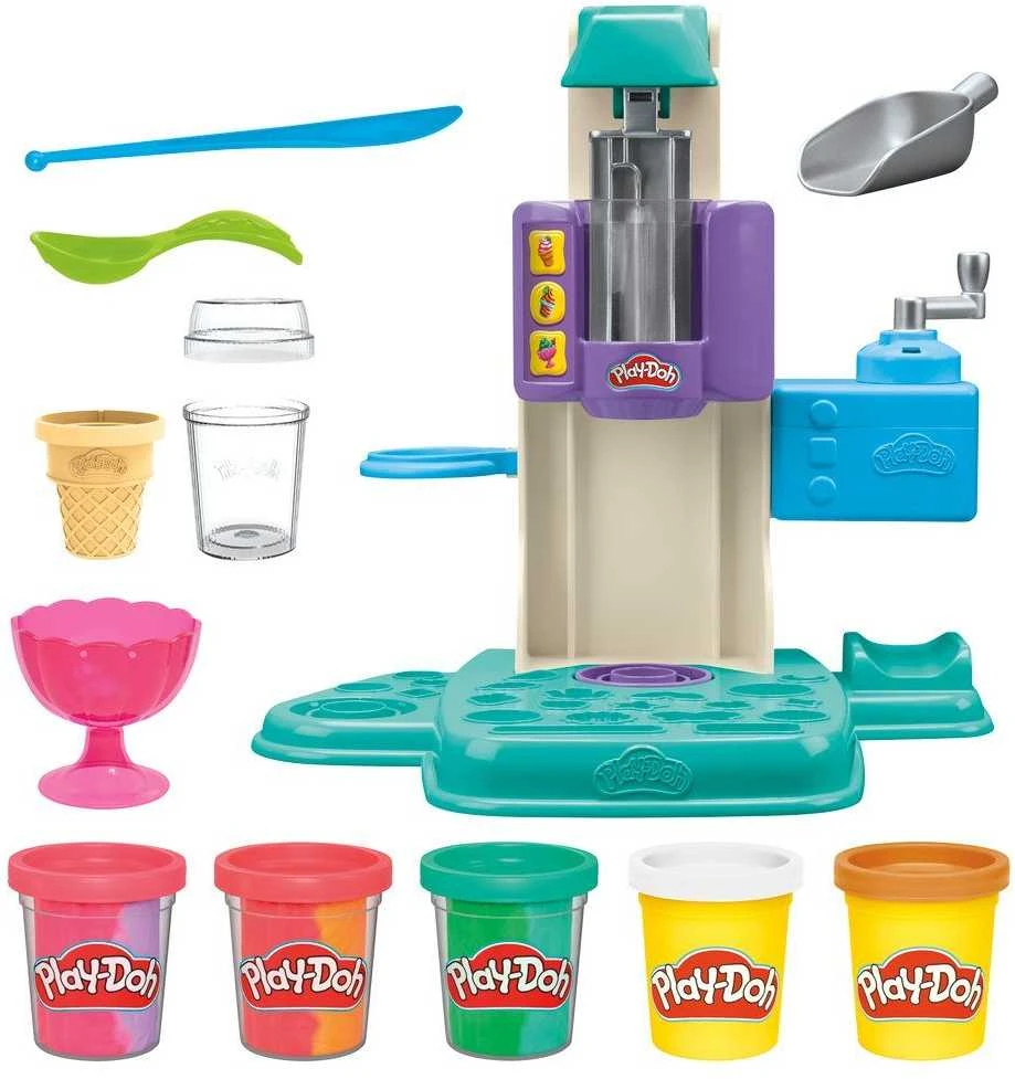 Modeliavimo rinkinys vaikams PLAY DOH Vaivorykštės ledai