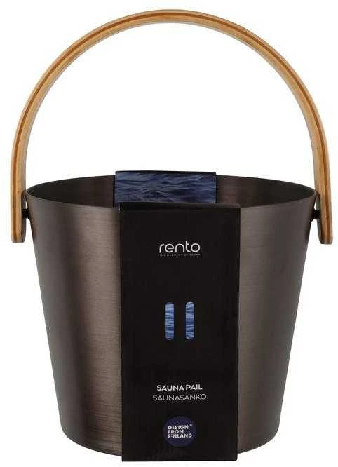 Kibiras saunai RENTO, aliuminis, rudas 5 l, 23 x 23 cm