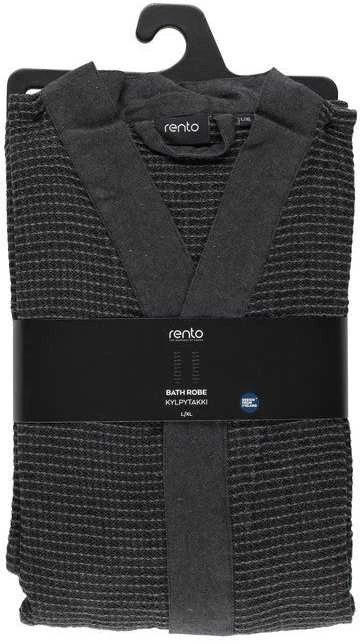 Home4You Bathrobe RENTO Pilkas, L/XL