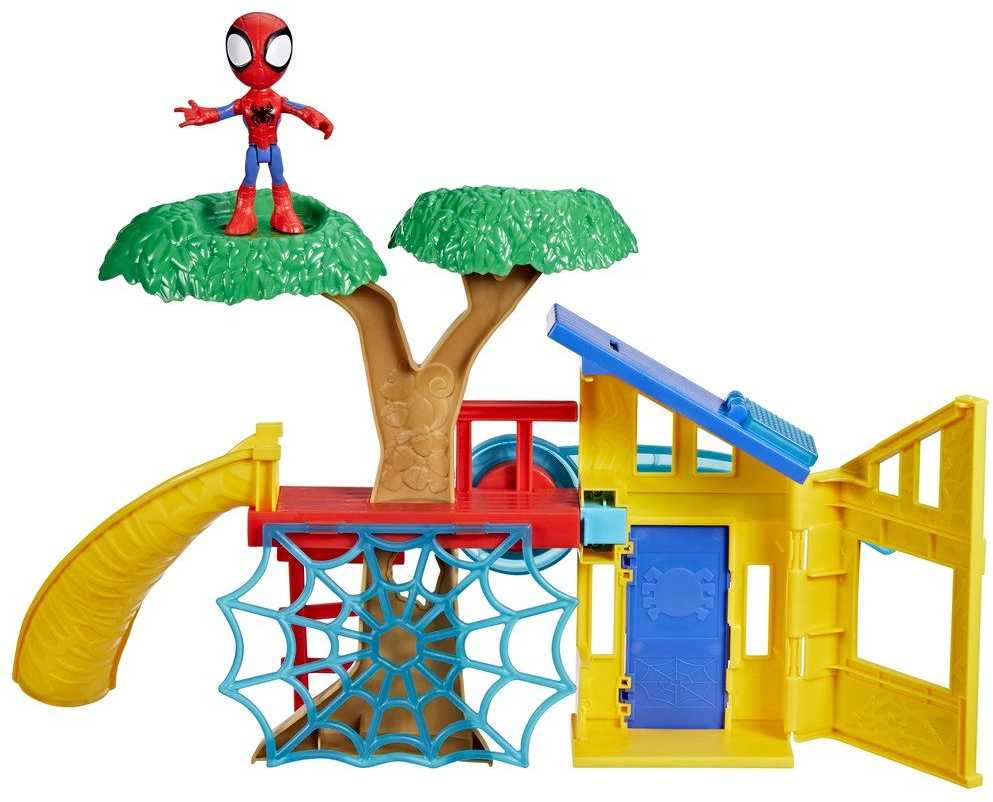 Hasbro Spidey Spidey žaidimų aikštelės dėžutės rinkinys, su 10 cm Spidey figūrėle, nuo 3 metų, Marvel Spidey ir jo nepaprasti draugai