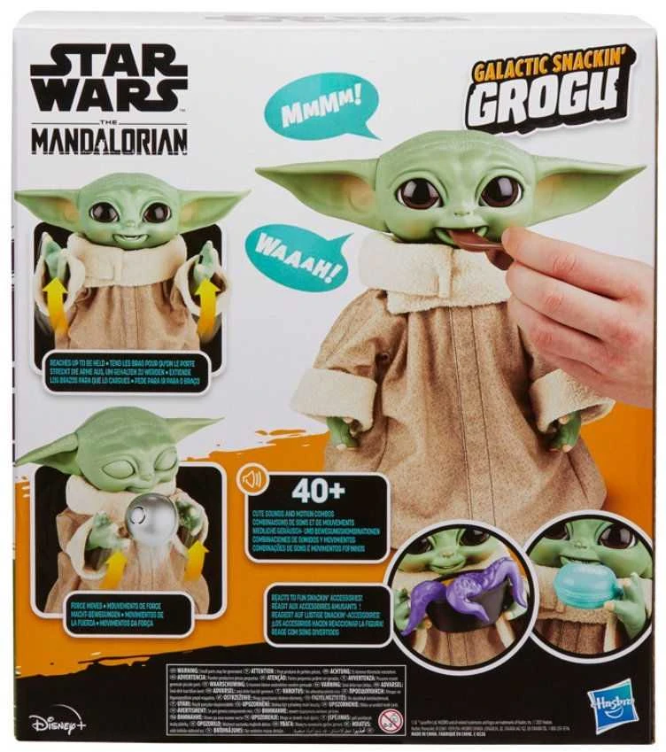Hasbro Star Žvaigždžių karų SW interaktyvus žaislas Galaktikos užkandžių Grogu 23,5 cm